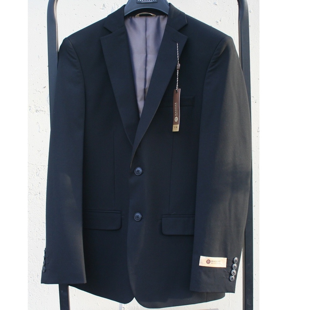 Haggar Men's Black Sport Coat Suit Jacket